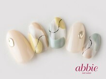 ネイルサロン アビー グランデュオ蒲田店(abbie)/もやもやネイル　￥12320