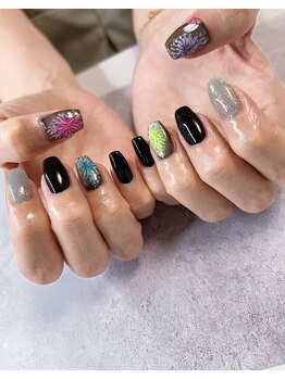 ミーシグ(Mysig7)/花火ネイル