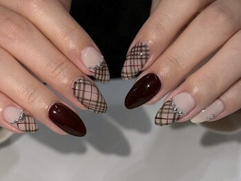 アイネイルズ 新宿店(I nails)/【Nanase】チェックフレンチ