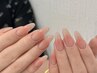 チップ長さだし10本＋チークネイル ￥10680