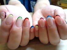 アミュリー ネイル アトリエ(Amury nail atelier)/ネオン ビタミン フレンチ 大人