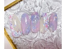 ミルネイル(Mil Nail)/紫陽花ネイル
