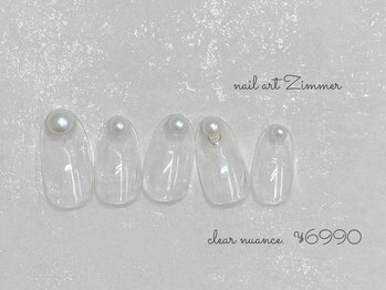 ネイルアート ジマー/クリアニュアンスコース¥6990