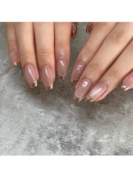 コロレ(colore')/マグネットミラーフレンチネイル