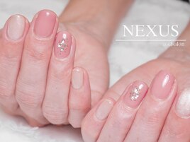 きらっと星のワンポイントネイル