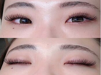 アレッタ ドナ 北千住店(ALETTA DONA)の写真/新規オフ無料♪エアリーボリュームラッシュ/4D/LED☆自まつ毛が少ない方でもボリュームUP◎