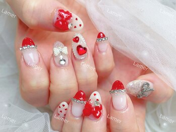 ラメール(La mer)/バレンタインネイル