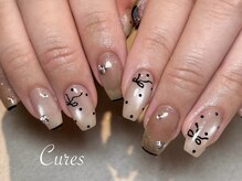キュアーズ ネイル(CURES NAIL)/マグネットでスキニーフレンチ
