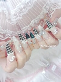 千鳥柄ネイル☆