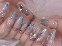 キレイエ ネイルズ(KIREIE NAILS)/キラキラ 水色 ちゅるん