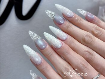 キララ(Kirara)の写真/自爪が折れてしまった、爪の長さがバラバラ…等のお悩みも解決！長さ出しでアートを存分に楽しめる♪