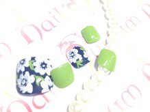 ネイルミュージアム(Nail Museum)/【夏】フットフラワーネイル