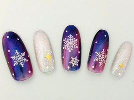 パウダー★雪の結晶★マグネット