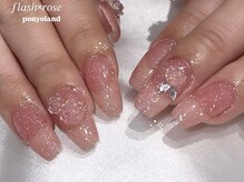 ネイルライフ 目黒店 恵比寿 白金(NailLife)/ローズフラッシュネイル