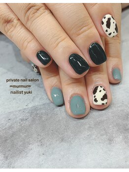 プライベート ネイルサロン マーマ(murmur)/牛柄デザイン