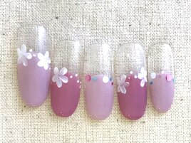お花　ジェルネイル