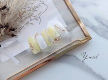 ワイネイル(Y.nail)/春のイエローニュアンス
