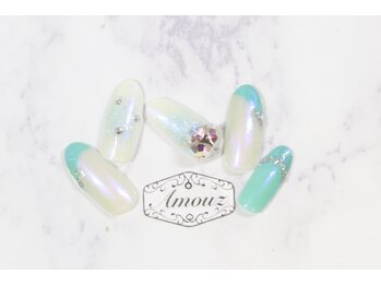 アモウズ(Amouz)/定額【テーマ:オーロラネイル】4