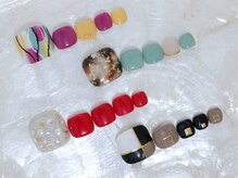 プライベート ネイルサロン マーマ(murmur)/フットネイルもデザインが色々