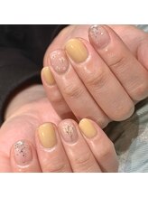 トランスモード ネイル/#32 押し花×イエロー￥4950