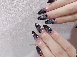 黒グラガーリーネイル