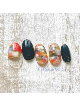 ネイルサロン クイル(QUILL)/10月カーキー(3)