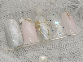 ワンホン＊リボンネイル