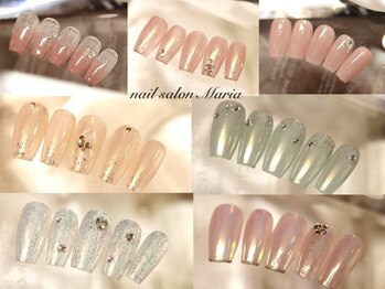 ネイルサロン マリア(nail salon Maria)の写真/【オフ&ケア込】シンプル定額¥6050~★他定額デザイン¥8030も◎デザインはフォトギャラリーをご覧ください♪