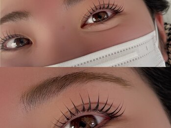 iRIS【束感まつげパーマ/眉毛/アイブロウ/マツエク】の写真/**眉毛とまつげに品格を**パーマ専門店並みのデザインクオリティで理想のお目元の抜け感・透け感を…♪