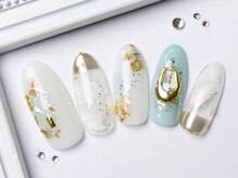 ネイルサロンフォーユー(for u)/ミラー×ニュアンス￥７９８０