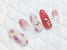 グラマーネイル(Glamor nail)/レオパード柄×グラデーション
