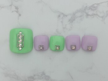 ブラックジュエリー(Black jewelry)/パステルカラーフット