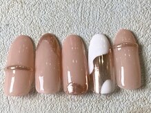 レイネイル 岐阜茜部店(RAY NAIL)/うねうねミラーネイル