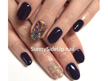 サニーサイドアップ ネイル(Sunny SideUp nail)/stained glass art