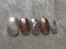 カラネイル 南森町店(calla nail)/偏光パール×水彩