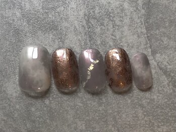 カラネイル 南森町店(calla nail)/偏光パール×水彩