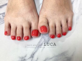 ネイルアトリエルカ(nail atelier LUCA)/W-334 シェラックレッドネイル