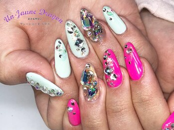 アン ジョーヌドラゴ/【自爪ネイル】アシメネイル