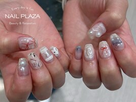 個性派ニュアンスネイル