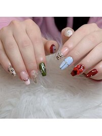 自爪アートやり＋パーツつけ放題