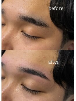 サムライビューティー 新宿三丁目店(SamuraiBeauty)/スッキリイケメン眉毛