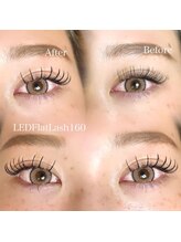 まつげエクステ専門店 アイラ 吉祥寺店(EYELA)/LED×フラットラッシュ160本