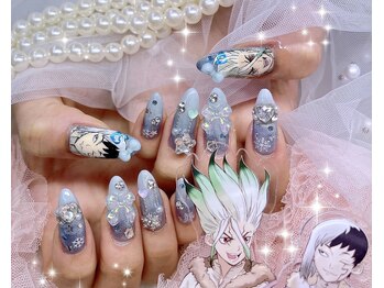 ネイル アリーズ セカンド(nail Allies 2nd)/痛ネイル 手書き 冬