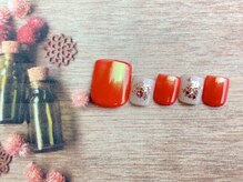 ネイルサロン&スクール ジーナ(GINA)/オーロラミラーでキラキラ足元！