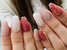 ダブルネイル(Double Nail)/【ほり】シースルーデザイン☆