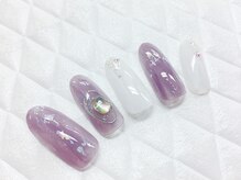グラマーネイル(Glamor nail)/ニュアンスネイル×シェル