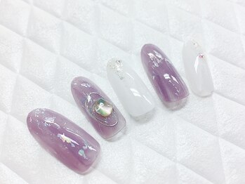グラマーネイル(Glamor nail)/ニュアンスネイル×シェル