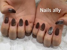 ネイルズアリー 立川店(Nails ally)/マグネット×ジュエリーネイル