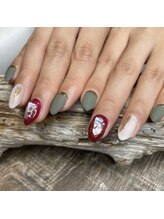 爪屋べっぴん堂/マットで秋ネイル