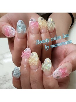 ラウ バイ マノマノ(lau by manomano)/パステルカラーにリボンが可愛い